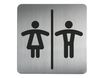 Durable - Pictogramme carré Toilettes Hommes/Femmes - 150 x 150 mm