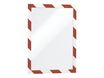 Durable Duraframe Security - 2 Cadres d'affichage bicolore - A4 - rouge/blanc (encadrement magnétique)
