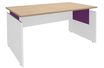 Simmob INEO - Escritorio - rectangular - clear oak - violeta base