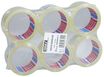 Tesapack Basic - 6 Rubans adhésifs d'emballage - 50 mm x 66 m - transparent