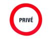 Pickup - Pictogramme rond - Privé - 180 mm