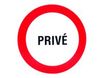 Pickup - Pictogramme rond - Privé - 300 mm