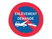Pickup - Pictogramme rond - Pas de parking-Enlèvement demandé - 300 mm