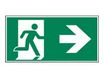 Pickup - Panneau de signalisation - 300 x 150 mm - Sortie d'urgence flèche droite - direction