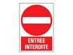 Pickup - Panneau Entrée interdite 1 - 230 x 330 mm