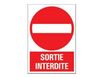 Pickup - Panneau Sortie interdite - 230 x 330 mm