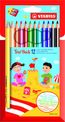 STABILO Trio thick - 12 crayons de couleur + 1 taille crayon