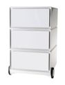 Caisson de bureau mobile EASYBOX - 3 tiroirs - Blanc