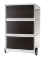 Caisson de bureau mobile EASYBOX - 3 tiroirs - Wengé