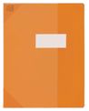 Oxford Strong Line - Protège cahier sans rabat - 17 x 22 cm - orange translucide
