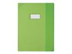 Oxford Strong Line - Protège cahier sans rabat - 24 x 32 cm - vert translucide