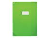 Oxford Strong Line - Protège cahier sans rabat - 24 x 32 cm - vert opaque