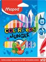 Rotuladores lavables Maped Color'Peps Jungle 12 colores – Punta 2,8 mm