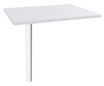 Burocean - Componente de escritorio - rectangular - blanco perla - blanco base