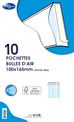 La Couronne - 10 pochettes bulles - 100 x 165 mm - autocollant - blanc