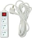 Multiprise avec interrupteur 3 prises - 4m