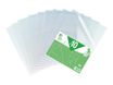 10 Pochettes coin neutres - A4 - pour 25 feuilles - 12/100 - incolore