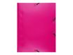 Exacompta - Chemise polypro à rabats - A4 - pour 150 feuilles - fuchsia opaque