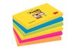 Post-it - 6 Blocs notes Super Sticky Rio - couleurs vives assorties - 76 x 127 mm