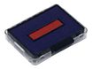 Trodat - 3 Encriers bicolores 6/50/2 recharges pour tampon 5430/5431/5435 - bleu/rouge