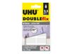 UHU DOUBLEfix - 16 pastilles adhésives - blanc - permanent