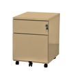 Caisson mobile - 2 tiroirs - beige - 56,7 x 54,1 x 41,8 cm