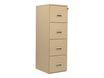 Classeur 4 tiroirs pour dossiers suspendus - 131 x 42 x 54 cm - beige
