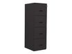 Classeur 4 tiroirs pour dossiers suspendus - 131 x 42 x 54 cm - noir
