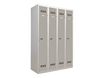 Vestiaire Industrie Propre - 4 portes - 180 x 120 x 50 cm - gris/gris