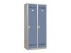 Vestiaire Industrie Salissante - 2 portes - 180 x 80 x 50 cm - gris/bleu