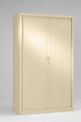 Armoire haute monobloc Class 900 - 180 x 90 x 43 cm - corps et rideaux beige