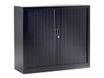 Armoire mi-haute monobloc à rideaux GENERIC - 100 x 120 x 43 cm - noir