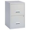 Classeur 2 tiroirs pour dossiers suspendus - 66 x 40 x 40 cm - gris