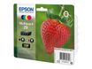 Epson 29 Fraise - Pack de 4 - noir, cyan, magenta, jaune - cartouche d'encre originale