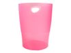 Exacompta ECOBIN Classic - Cesto de basura - asas - polipropileno (PP) - rosa transparente