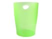 Exacompta ECOBIN Classic - Cesto de basura - 15 L - asas - polipropileno (PP) - verde manzana translúcido