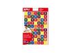Apli - 3 feuilles gommettes chiffres - coloris assortis