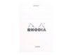 Rhodia - Bloc notes N°12 - A5 - 80 feuilles - petits carreaux - 80g - blanc
