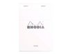 Rhodia Basics - Bloc notes N°13 - 10 x 15 cm - 160 pages - petits carreaux - 80g - blanc