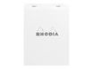 Rhodia - Bloc notes N°16 - A5 - 160 pages - petits carreaux - 80g - blanc
