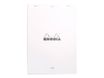 Rhodia - Bloc notes N°18 - A4 - 160 pages - petits carreaux - 80g - blanc