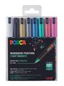 Posca - Pack de 8 marqueurs peinture - pointe extra fine