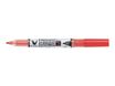 Pilot V BOARD MASTER S - Marqueur effaçable - pointe ultra fine - rouge