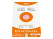 Exacompta - Pack de 100 Fiches bristol - 10 x 15 cm - petits carreaux - couleurs assorties