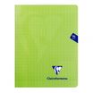 Clairefontaine Mimesys - Cahier polypro 17 x 22 cm - 96 pages - grands carreaux (Seyes) - vert