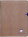 Clairefontaine Mimesys - Cahier polypro 24 x 32 cm - 96 pages - grands carreaux (Seyes) - noir