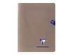 Clairefontaine Mimesys - Cahier polypro 17 x 22 cm - 96 pages - grands carreaux (Seyes) - gris noir