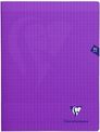 Clairefontaine Mimesys - Cahier polypro 24 x 32 cm - 96 pages - grands carreaux (Seyes) - violet