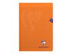 Clairefontaine Mimesys - Cahier polypro A4 (21x29,7 cm) - 96 pages - grands carreaux (Seyes) - orange