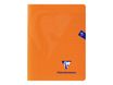 Clairefontaine Mimesys - Cahier polypro 17 x 22 cm - 96 pages - grands carreaux (Seyes) - orange